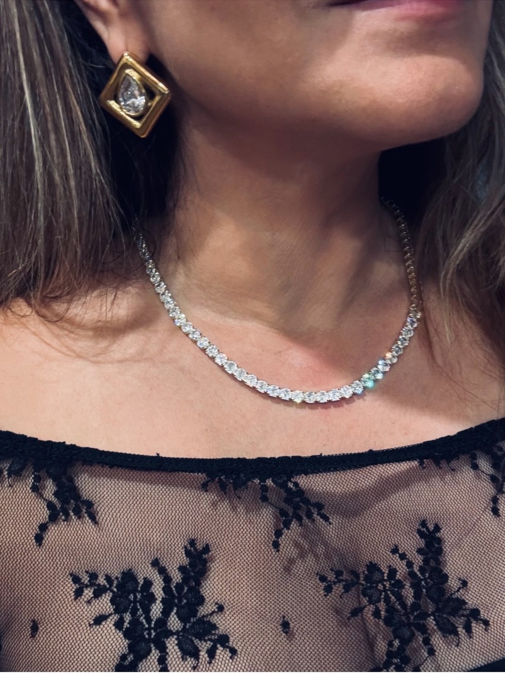 Zirconia  Tennis Necklace